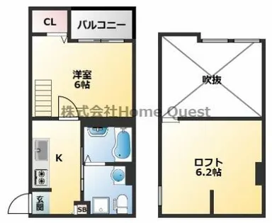 プラムハウス【2階】の間取り