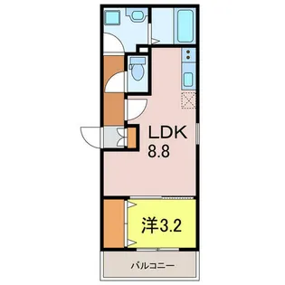 ジーメゾン知立草刈【1階】の間取り