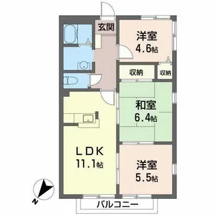 パストラルカーサ【0201号室】の間取り