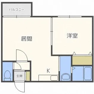 カントリースクエア【3階】の間取り