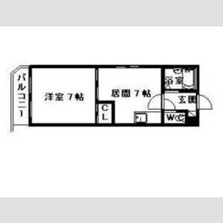 ラ・フォーレ新札幌【405号室】の間取り