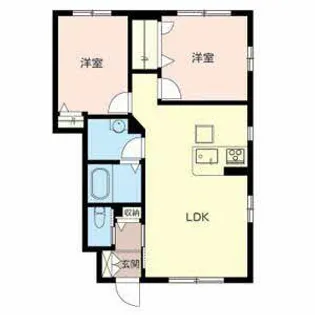 リラフォート【A102号室】の間取り