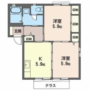 ヴェルドミールII【0105号室】の間取り