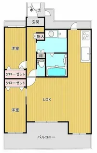 ユニハイム北田辺アクロス【8階】の間取り