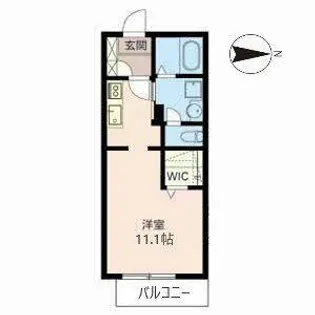 1Rの間取り画像