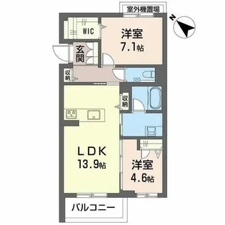 Aile Blanche 吹上【0203号室】の間取り