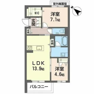 Aile Blanche 吹上【0303号室】の間取り