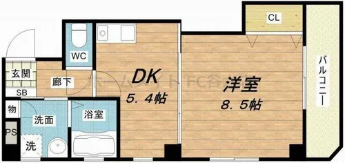 ソレイユ白鳩【4階】の間取り