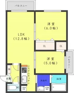 アルシオーネS12【4階】の間取り