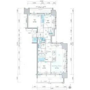 プレシス知事公館前WEST【6階】の間取り