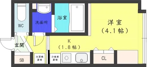 ピュア東彩館 VI【5階】の間取り