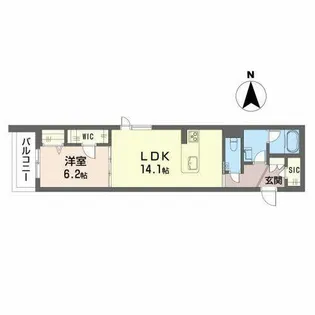 シャーメゾン アヴニール【0203号室】の間取り