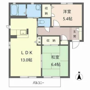 プリムローズ1番館【1101号室】の間取り