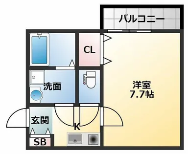 JPアパートメント松原【3階】の間取り