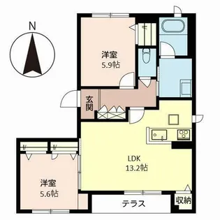 インビエルノ【0101号室】の間取り