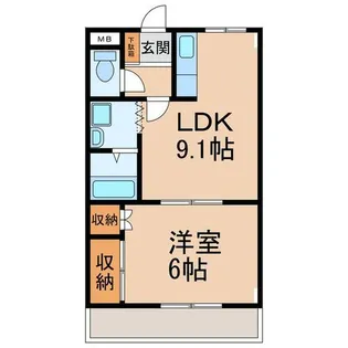 クオリティハイツ【2階】の間取り