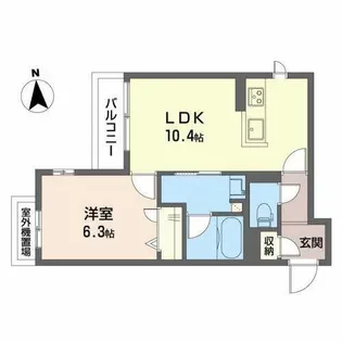 シャーメゾン グランデール清和【0202号室】の間取り