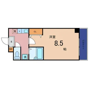 ヘリテージ千林【101号室】の間取り