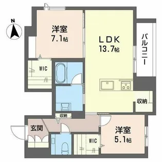 フルオール【0203号室】の間取り