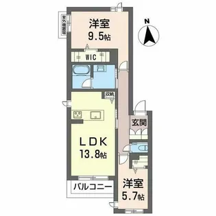 フルオール【0201号室】の間取り