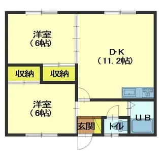 コーポ駒場【10号室】の間取り