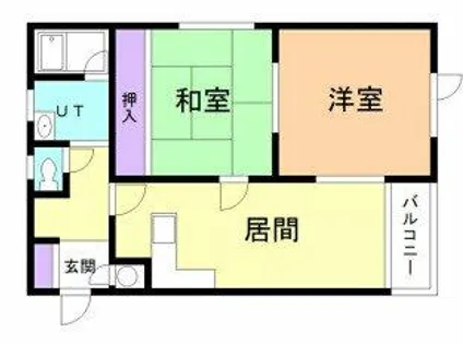 リバーパーク【2-101号室】の間取り