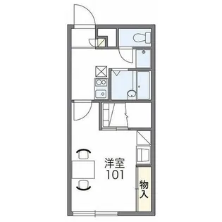 Forest石川中央【204号室】の間取り