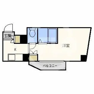 ドミール堺筋本町【10階】の間取り