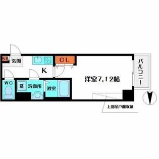 ウインズコート都島【2階】の間取り
