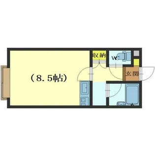 メゾンギンガ【103号室】の間取り