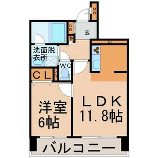 willDo伝馬町【8階】の間取り