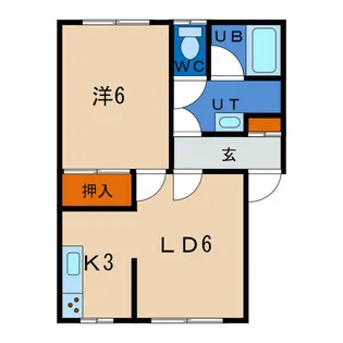 貴光ハイツⅡ【202号室】の間取り
