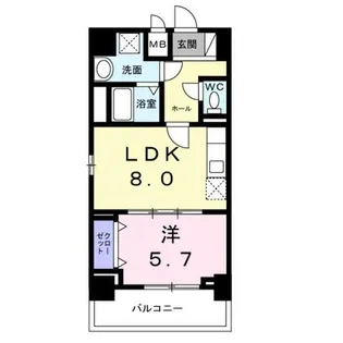 ココ クレメントⅡ【6階】の間取り