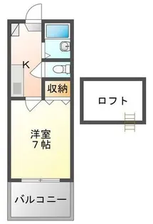 レオパレスさんわ大和田第8【1階】の間取り