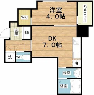 セレニテ本町グランデ【15階】の間取り