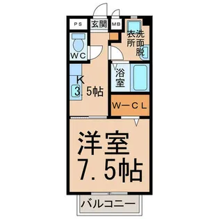 ハイツひまわり【1階】の間取り