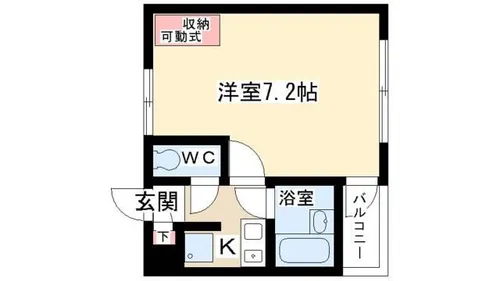 スカイコールふきあげ【302号室】の間取り