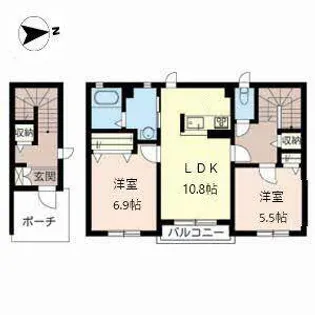 エレガンシア【0202号室】の間取り