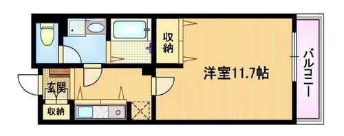 大阪府大阪市都島区片町2丁目【マンション】の間取り