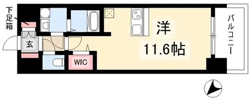 プレサンスジェネ鶴舞【0207号室】の間取り