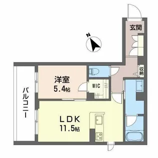 シャーメゾン アズナブル【0202号室】の間取り