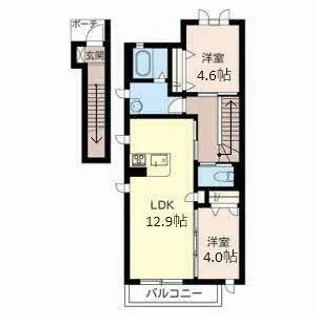 ガーデンハウスIII【0205号室】の間取り