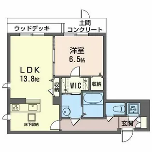 メルベーユ大森【0106号室】の間取り