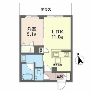 ShaMaison Precious【0103号室】の間取り