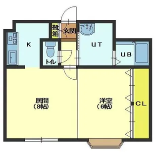 パルティール港町【401号室】の間取り