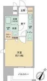 Live Flat Tsukamoto【7階】の間取り