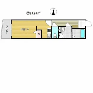 グランパシフィック玉出【9階】の間取り