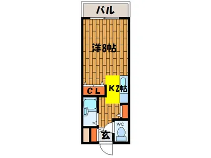 メゾン・ド・デトロワ【602号室】の間取り