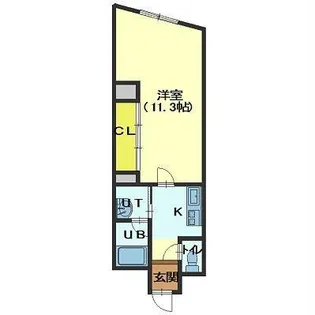 ルミエール美原【702号室】の間取り