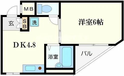 メモワール江戸堀【2階】の間取り